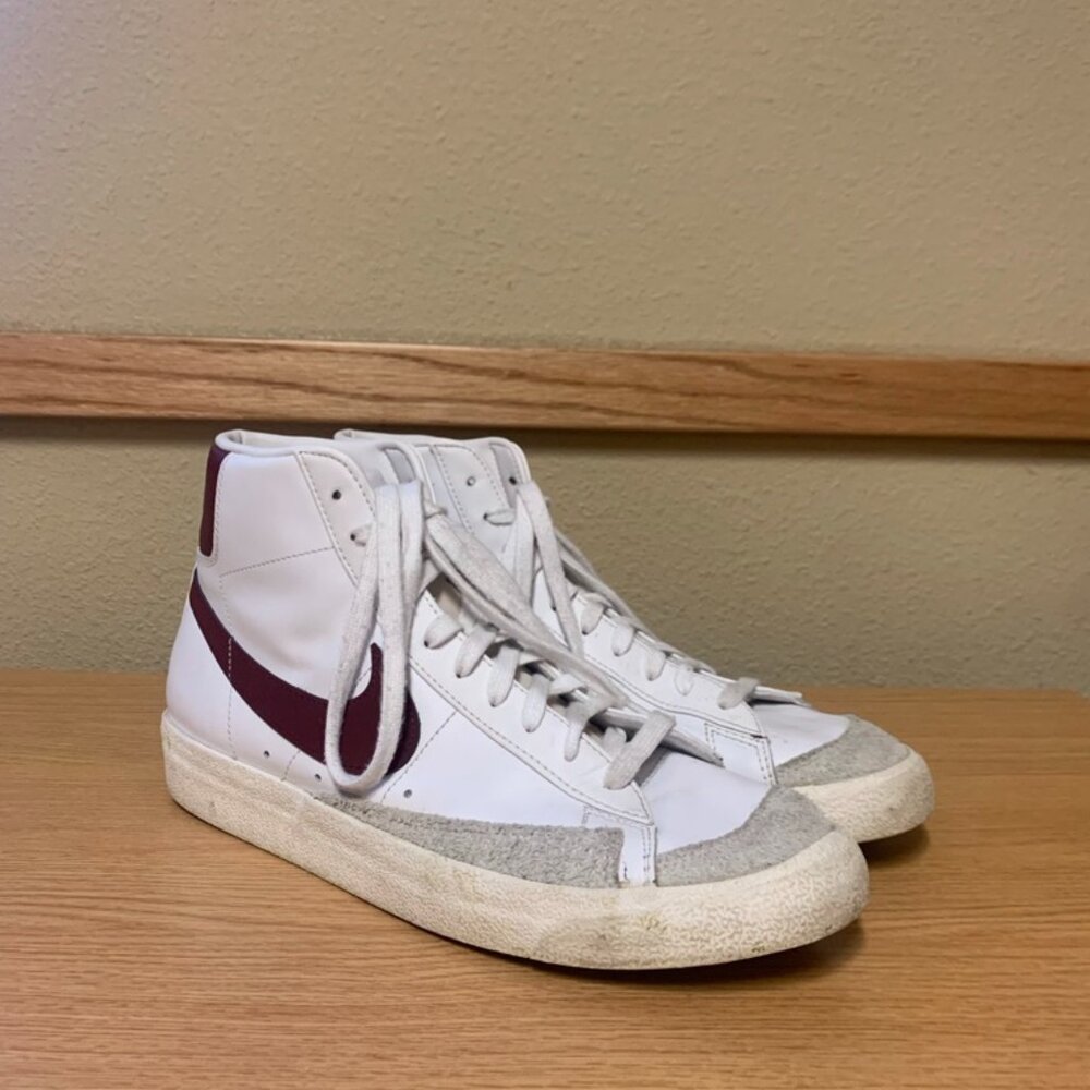Men's Nike Blazer White Dark Beetroot